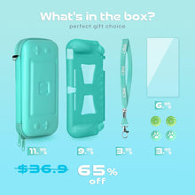 
                        
                          Muat gambar ke penampil Galeri, CoBak Carrying Case for Nintendo Switch Lite - with 1 Screen Protector, 1 Grip Case and 4 Thumb Grip Caps. - JOY2ESpree
                        
                      