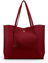 
                        
                          Cargar imagen en el visor de la galería, Oct17 Women Large Tote Bag - Tassels Faux Leather Shoulder Handbags, Fashion Ladies Purses Satchel Messenger Bags
                        
                      