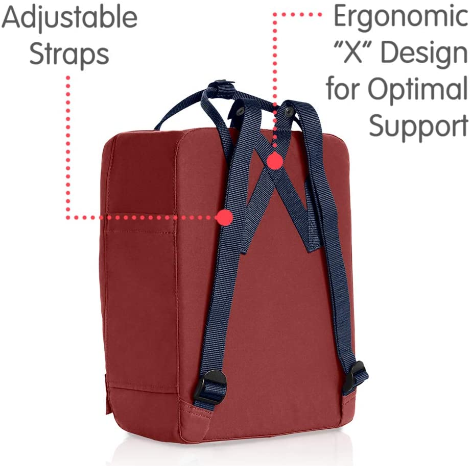 Fjallraven, Kanken Classic Backpack for Everyday, Ox Red