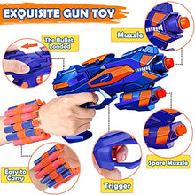 
                        
                          Load image into Gallery viewer, 2 Pack Blaster Guns Toy 60 Bullets for Nerf &amp; 2 Wristbands, Guns Toys for Kids Age 4-8 Birthday Gift for 5-7 Year Old Boys Girls Ideas Gifts for Boys Kids Age 6-10 Outdoor Games Toys for 9 yr Old Boy
                        
                      
