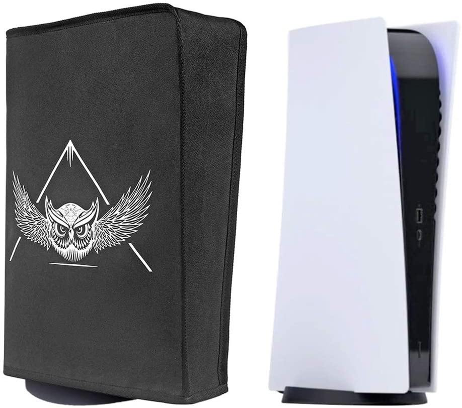 Oranmay Dust Cover for Ps5 Console, Host DustProof Cover Skin Soft Protector Sleeve for PS5 Play-Station 5 Console - Black - JOY2ESpree