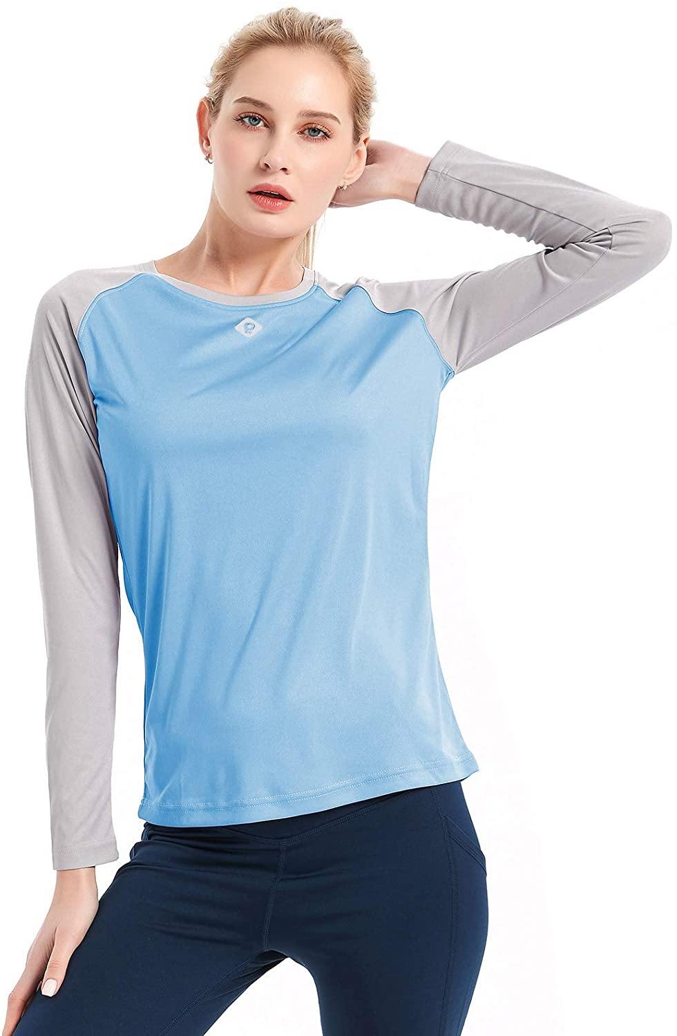 Women's UPF 50+ Sun Protection Hiking Shirts Long Sleeve Quick Dry Rashguard Athletic Running Fishing Shirts - JOY2ESpree