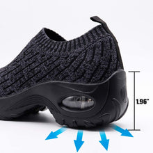 
                        
                          Load image into Gallery viewer, STQ Slip On Breathe Mesh Walking Shoes Women Fashion Sneakers Comfort Wedge Platform Loafers
                        
                      