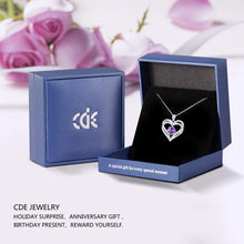 
                        
                          Cargar imagen en el visor de la galería, CDE Forever Love Heart Women Necklace 925 Sterling Silver Rose Gold Plated Birthstone Pendant Necklaces for Women - JOY2ESpree
                        
                      