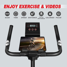 
                        
                          Cargar imagen en el visor de la galería, Indoor Cycling Bike Exercise Bike Stationary Bikes with Comfortable Seat Cushion &amp; LCD Monitor for Home Office Fitness Cardio Workout - JOY2ESpree
                        
                      