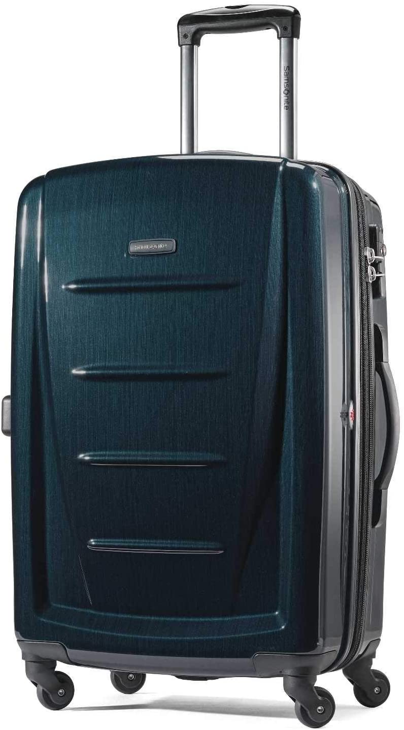 Samsonite Winfield 2 Hardside Expandable Luggage with Spinner Wheels, Charcoal, Checked-Large 28-Inch