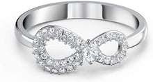 
                        
                          Load image into Gallery viewer, SWAROVSKI Women's Infinity Ring Collection, Rhodium Plated, Clear Crystals - JOY2ESpree
                        
                      
