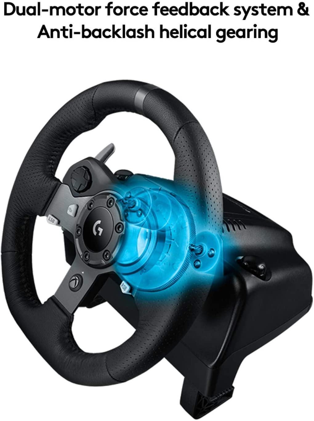 Logitech Dual-Motor Feedback Driving Force G29 Gaming Racing Wheel with Responsive Pedals for PlayStation 5, PlayStation 4 and PlayStation 3 - Black - JOY2ESpree