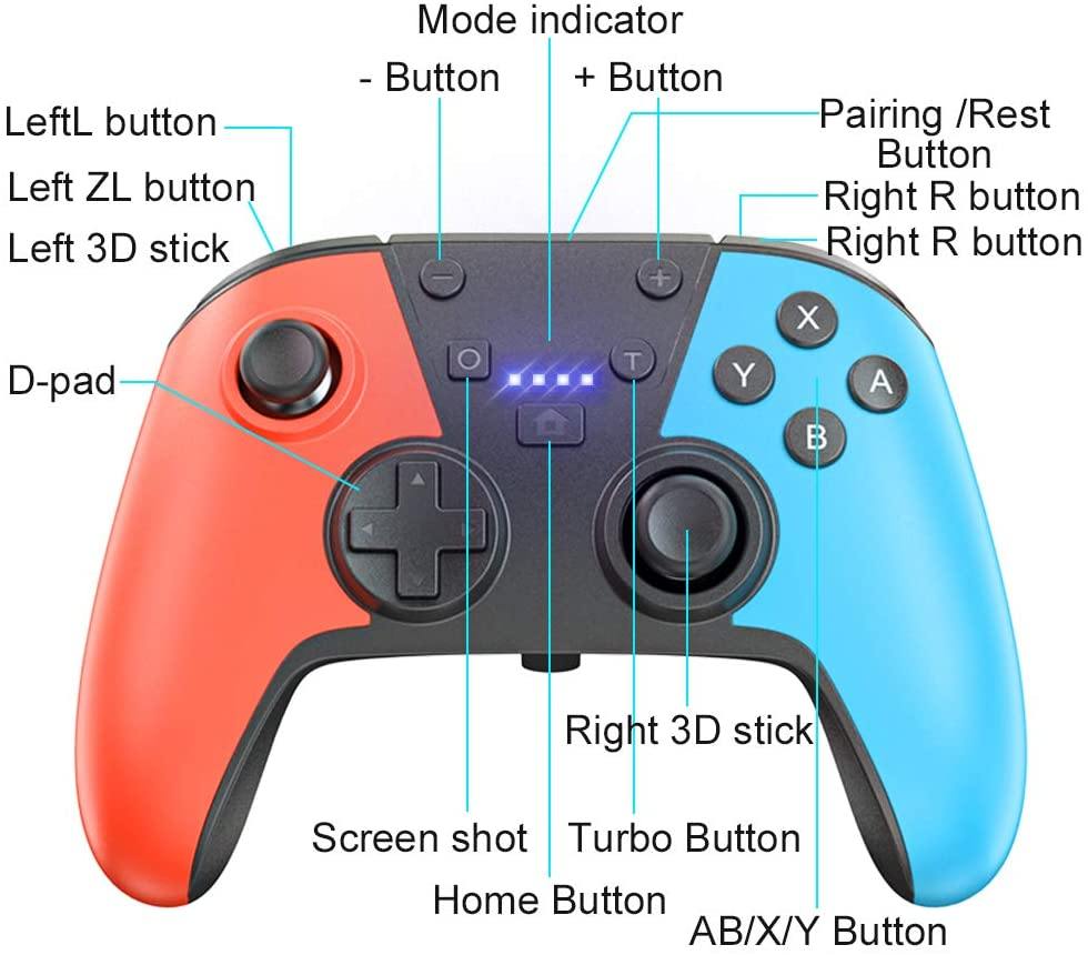 Wireless Controller for Switch,Usergaing Pro Controller for Nintendo Switch/Lite,Remote Game Controller fit Switch Lite/PS3/PC/Android - JOY2ESpree
