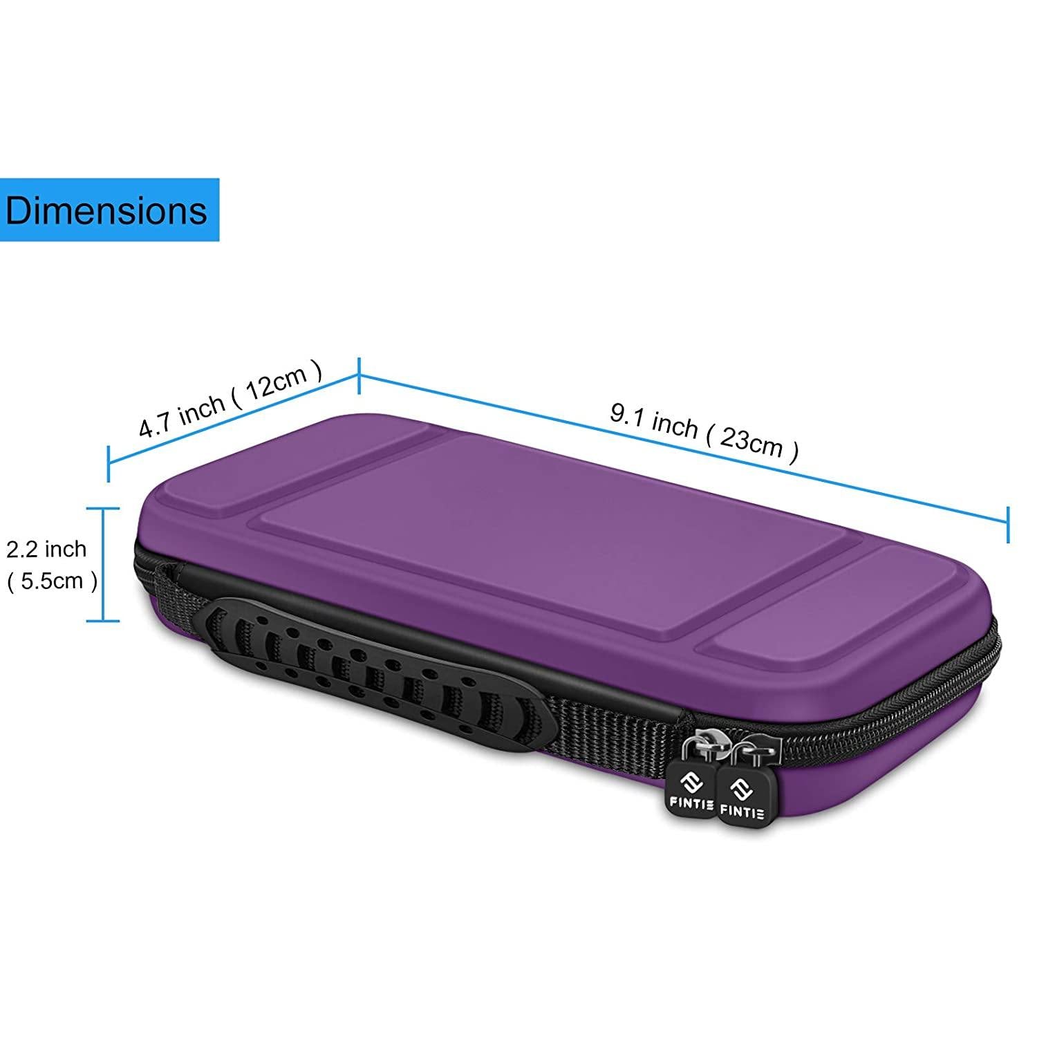Fintie Carry Case for Nintendo Switch Lite 2019 - [Shockproof] Hard Shell Protective Cover Bag with 15 Game Card/2 Micro SD Card Slots - JOY2ESpree