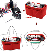 
                        
                          Cargar imagen en el visor de la galería, Felt Purse Organizer Insert Zipper Pocket with Two Removeable Bottle Holder
                        
                      