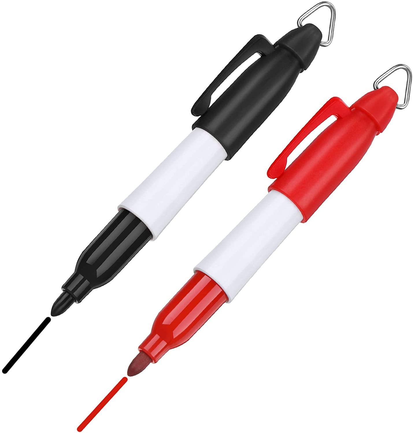 WILLBOND 2 Pieces Golf Ball Line Liner Drawing Marking Alignment Putting Tool and 2 Pieces Golf Ball Marker Pen, 4 Pieces Totally - JOY2ESpree