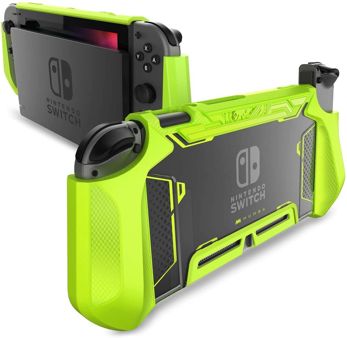 Mumba Dockable Case Compatible for Nintendo Switch, [Blade Series] TPU Grip Protective Cover Case with Ergonomic Design and Comfort Grip (Clear) - JOY2ESpree