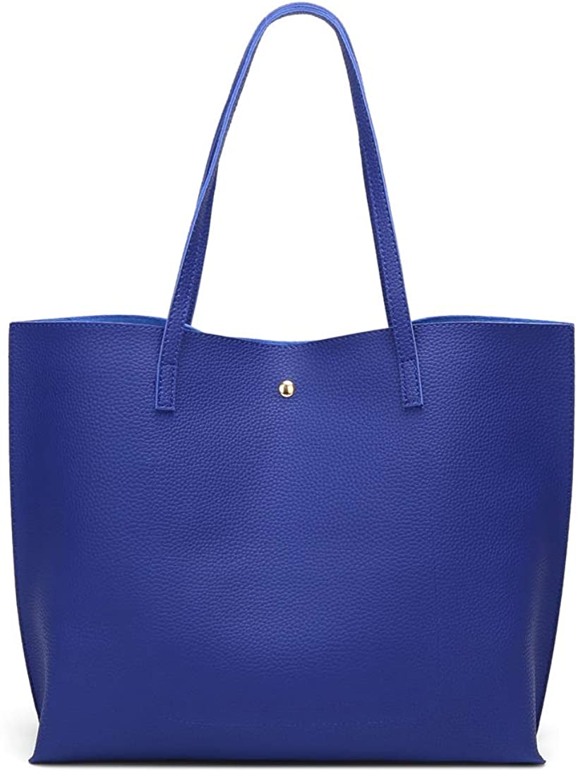 Women's Soft Faux Leather Tote Shoulder Bag from Dreubea, Big Capacity Tassel Handbag