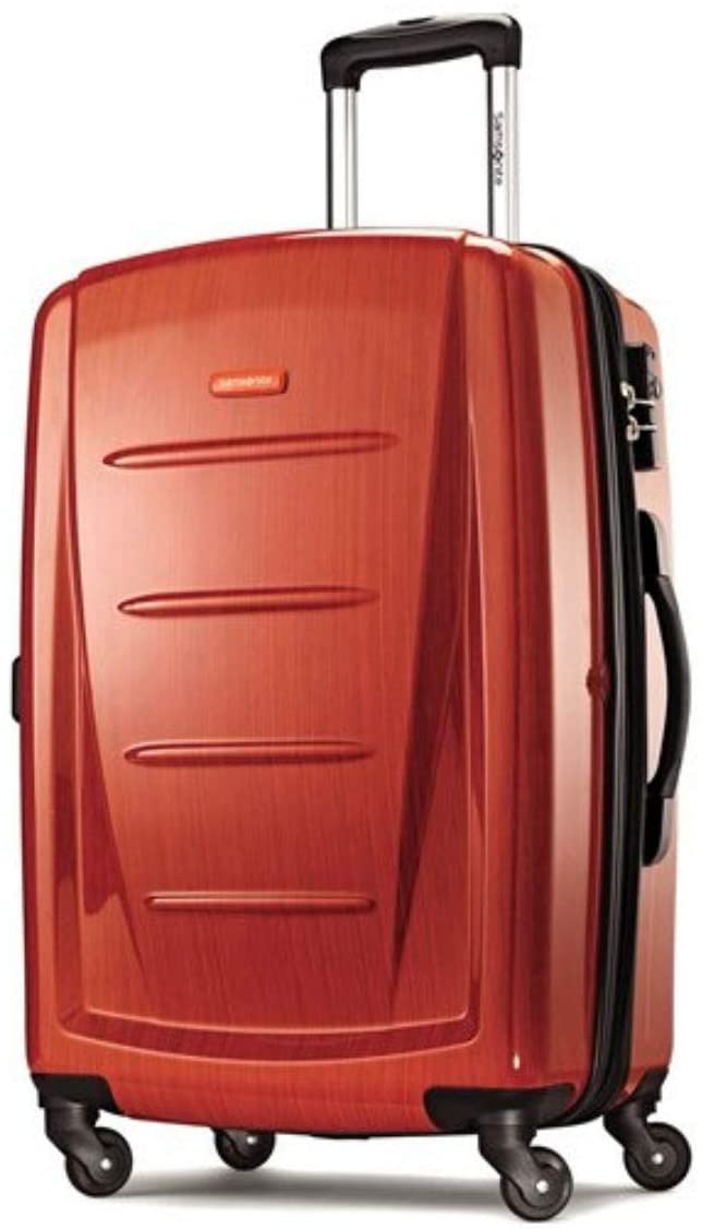 Samsonite Winfield 2 Hardside Expandable Luggage with Spinner Wheels, Charcoal, Checked-Large 28-Inch