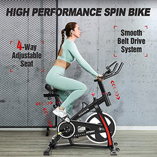 
                        
                          Cargar imagen en el visor de la galería, Indoor Cycling Bike Exercise Bike Stationary Bikes with Comfortable Seat Cushion &amp; LCD Monitor for Home Office Fitness Cardio Workout - JOY2ESpree
                        
                      