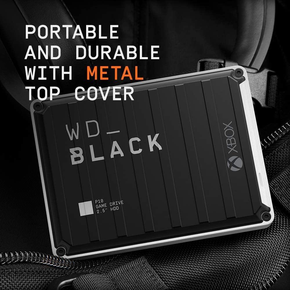 WD_Black 5TB P10 Game Drive, Portable External Hard Drive HDD, Compatible with Playstation, Xbox, PC, & Mac - WDBA3A0050BBK-WESN - JOY2ESpree