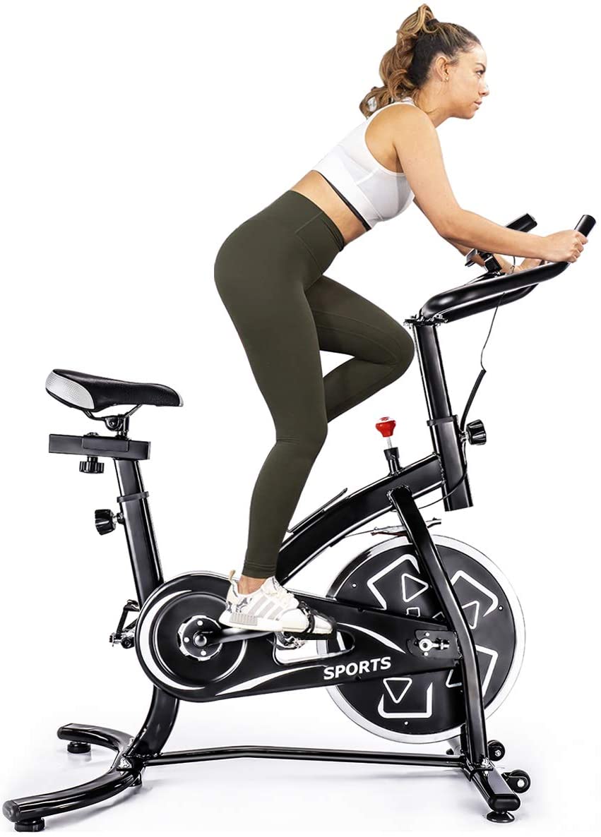 Merax Exercise Bike Spin Bike Stationary Indoor Cycling Bike Workout Bike for Home Use - JOY2ESpree