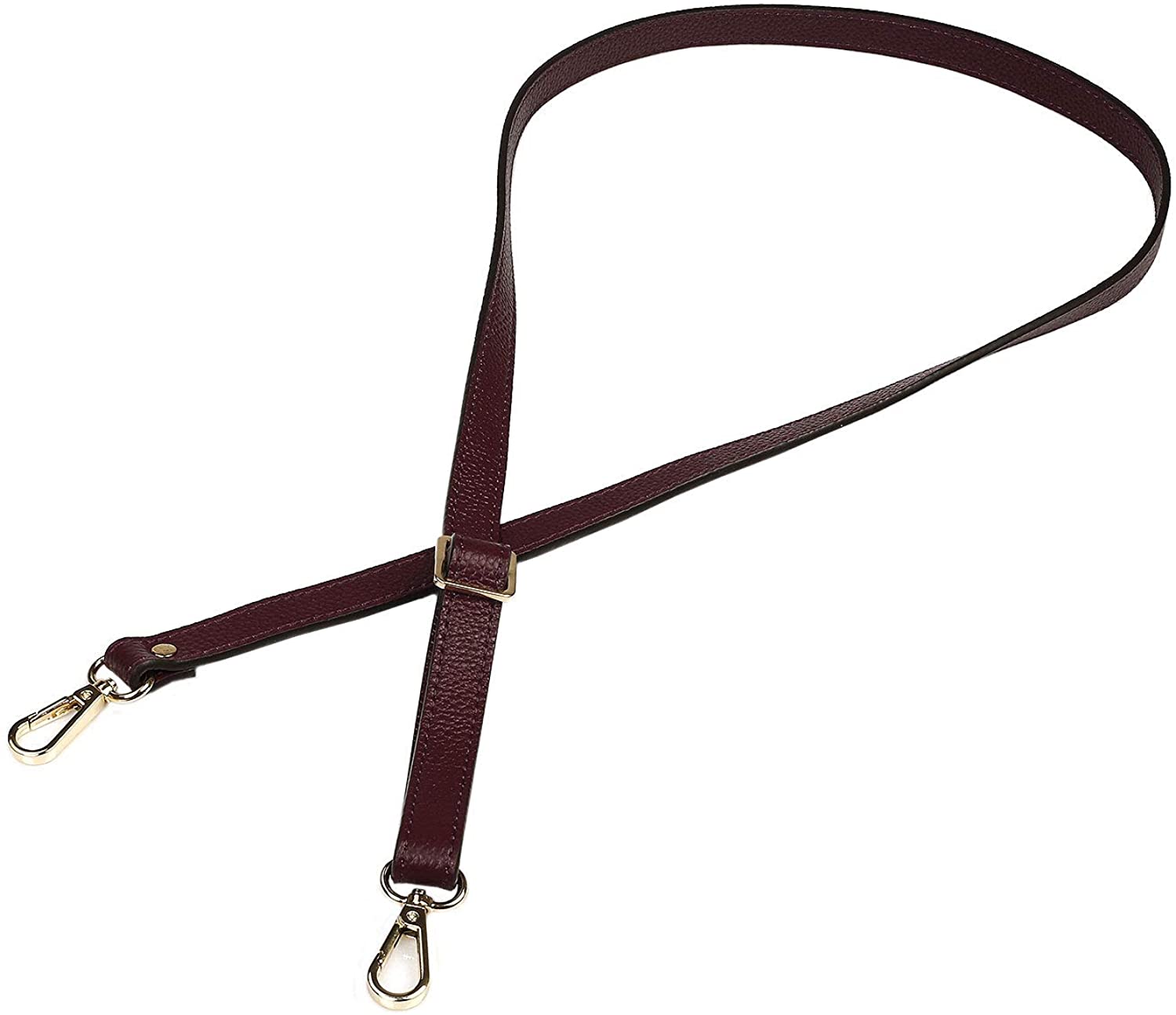 VanEnjoy Full Grain Leather Adjustable Replacement Strap for Crossbody Bag Purse, 26-51"Long 0.71"Wide