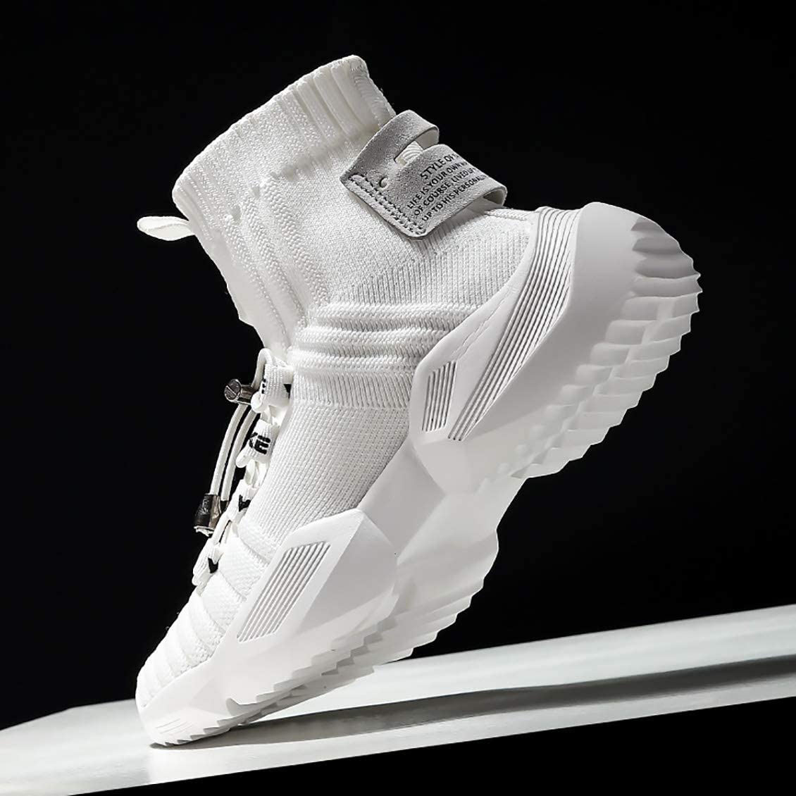Women's Walking Shoes Running Shoes Socks Platform Fashion Mesh Sneakers Air Cushion Athletic Gym Casual Loafers Dance Hip-hop Shoes