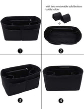 
                        
                          Cargar imagen en el visor de la galería, Felt Purse Organizer Insert Zipper Pocket with Two Removeable Bottle Holder
                        
                      