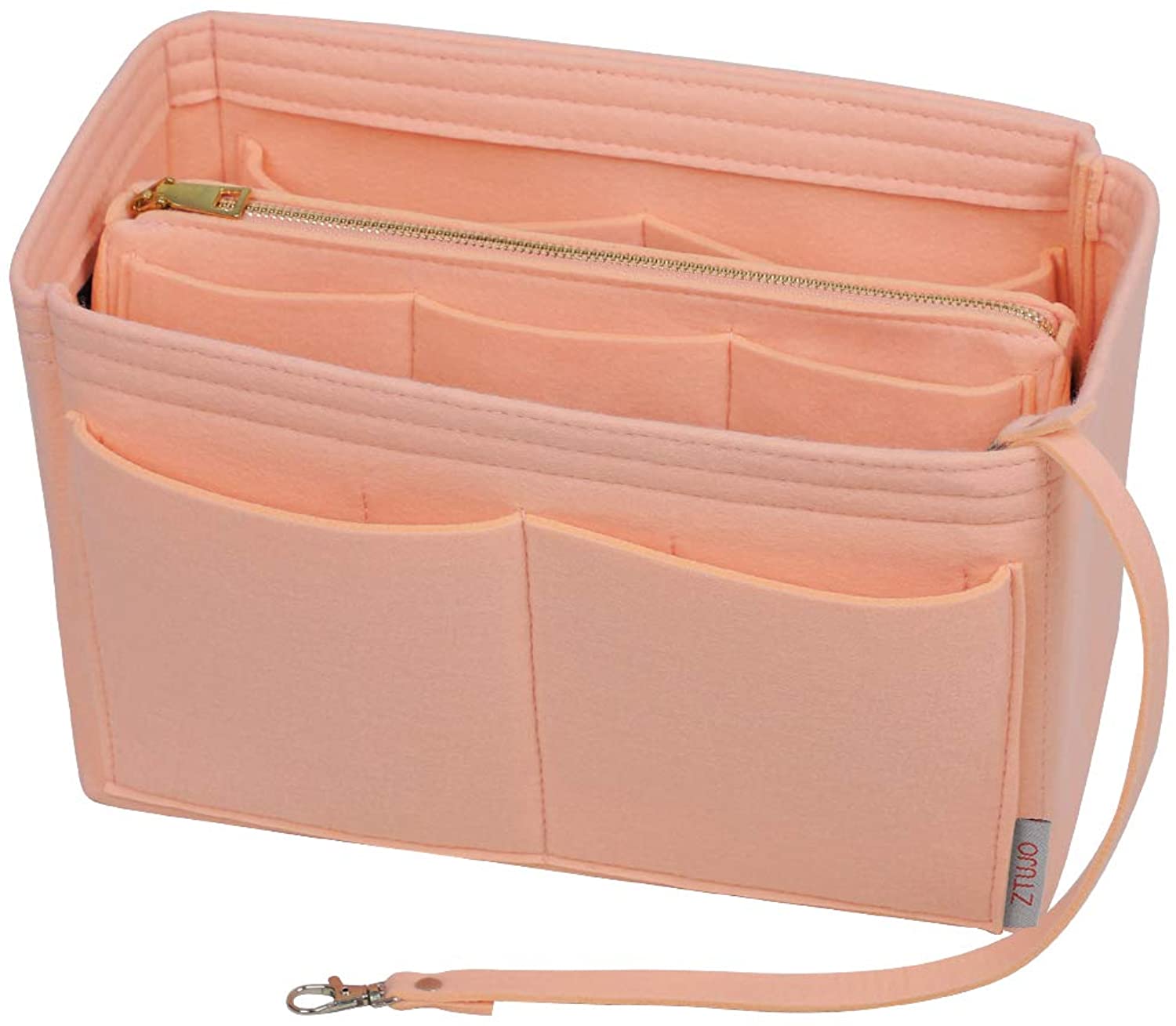 Purse Organizer Insert, Felt Bag organizer with zipper, Handbag & Tote Shaper, For Speedy Neverfull Tote, 5 Sizes