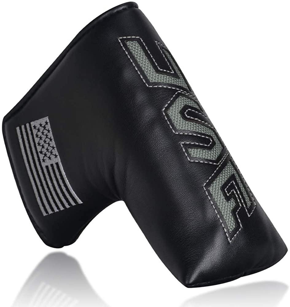 Big Teeth Golf Blade Putter Cover Head Covers Club Protector Magnetic Bar Closure USA Pattern for Scotty Cameron Taylormade Odyssey - JOY2ESpree