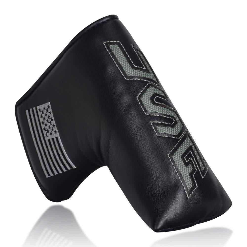 Big Teeth Golf Blade Putter Cover Head Covers Club Protector Magnetic Bar Closure USA Pattern for Scotty Cameron Taylormade Odyssey - JOY2ESpree