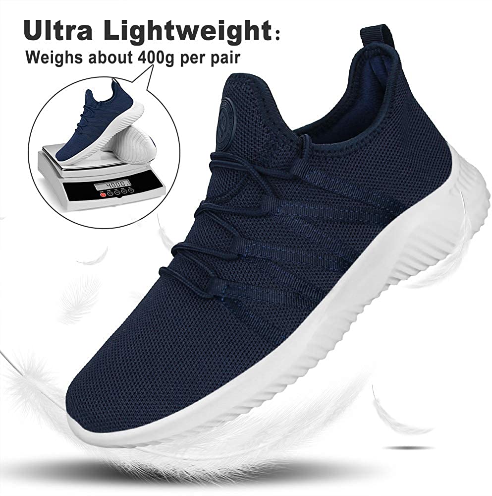 Feethit Mens Slip On Running Shoes Breathable Lightweight Comfortable Fashion Non Slip Sneakers for Men