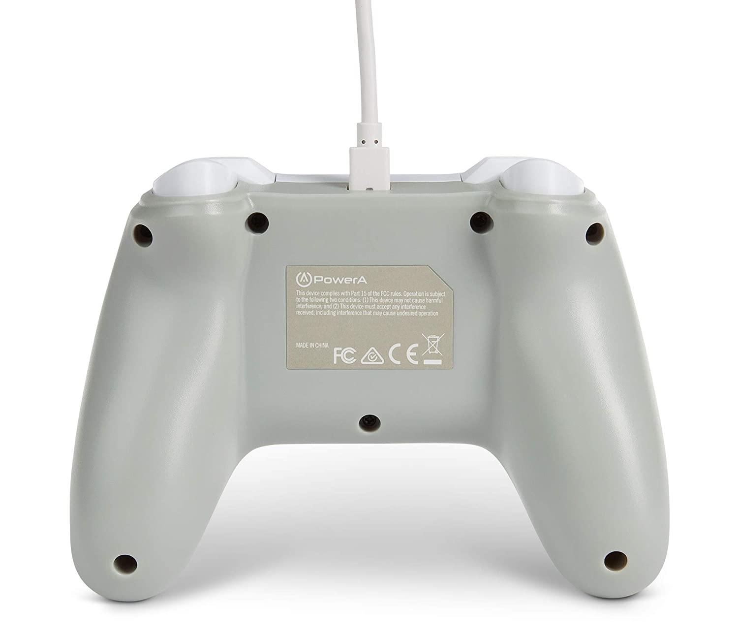 PowerA Enhanced Wired Controller for Nintendo Switch - Mario White, Gamepad, Wired Video Game Controller, Gaming Controller - Nintendo Switch - JOY2ESpree