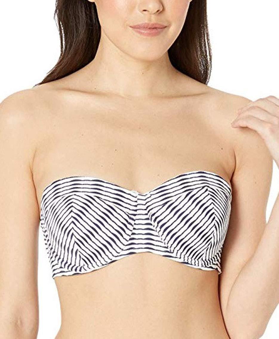 Tommy Bahama White Island Cays Underwire Strapless Bra Swim Top, US Small - JOY2ESpree