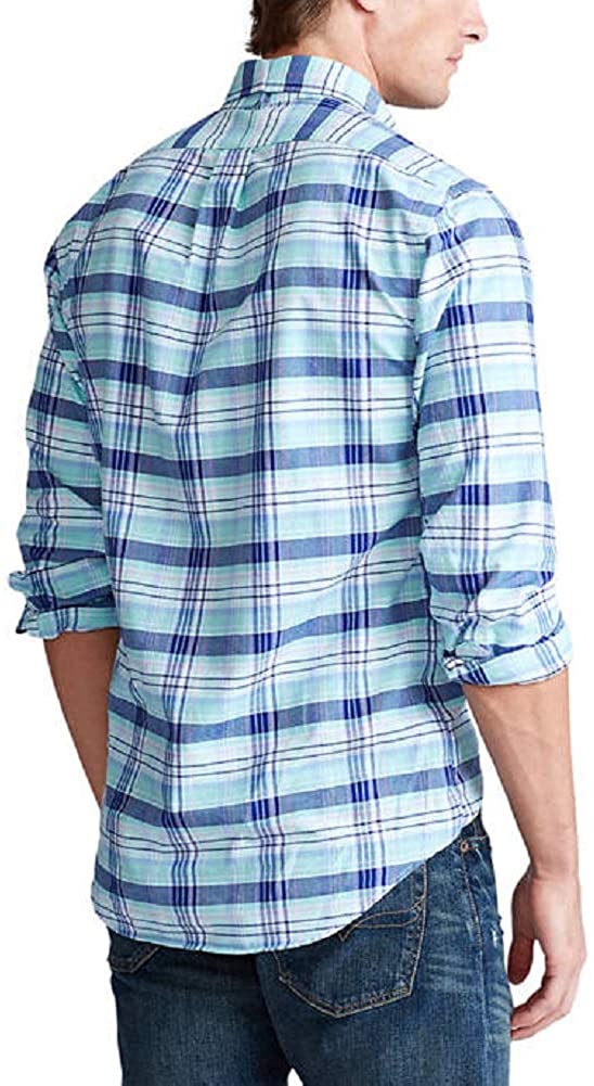 Ralph Lauren Mens Logo Button-Down Dress Shirt