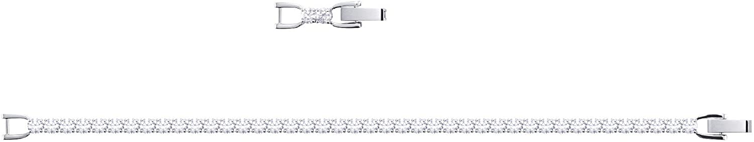 SWAROVSKI Women's Tennis Deluxe Jewelry Collection, Clear Crystals - JOY2ESpree