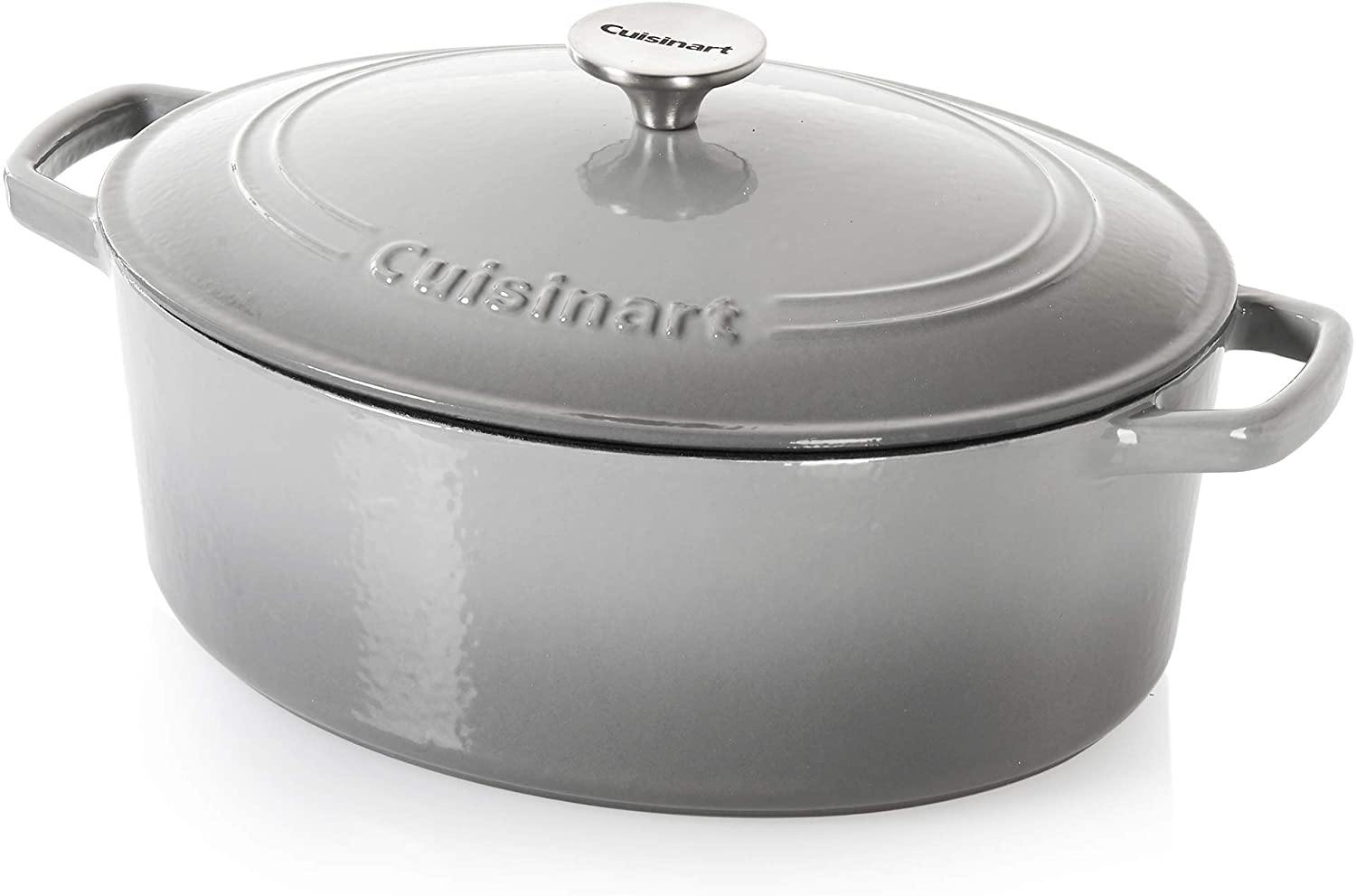 Cuisinart Cast Iron Casserole, Terracotta Orange, 5.5 Quart - JOY2ESpree