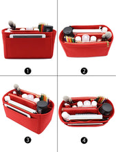 
                        
                          Cargar imagen en el visor de la galería, Felt Purse Bag Organizer Insert with zipper Bag Tote Shaper Fit Speedy Neverfull MM GM
                        
                      