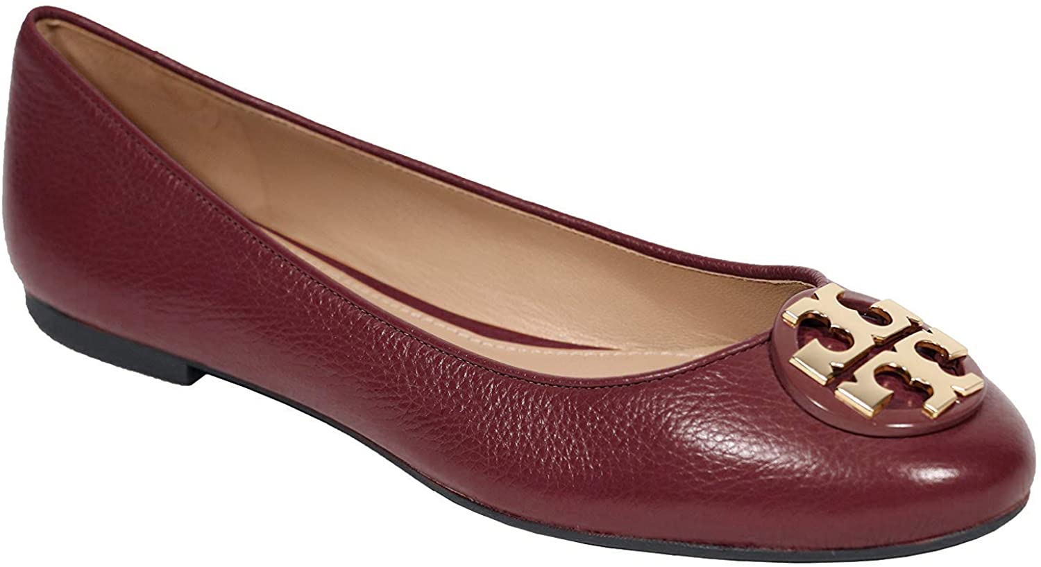 Tory Burch Tumbled Leather Claire Ballet Flat