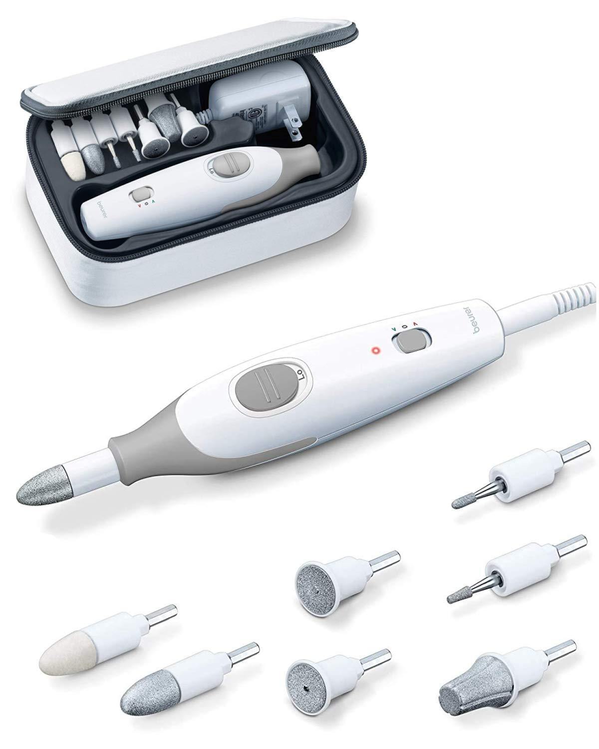 Beurer 14-piece Professional Manicure & Pedicure Nail Drill Kit, Cordless