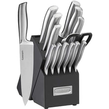 
                        
                          Muat gambar ke penampil Galeri, Cuisinart C77SS-15PG 15pc German Stainless Steel Cutlery Block Set, One Size - JOY2ESpree
                        
                      