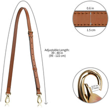
                        
                          Muat gambar ke penampil Galeri, Allzedream Genuine Leather Purse Strap Replacement Crossbody Handbag Long Adjustable
                        
                      