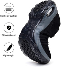 
                        
                          Load image into Gallery viewer, STQ Slip On Breathe Mesh Walking Shoes Women Fashion Sneakers Comfort Wedge Platform Loafers
                        
                      