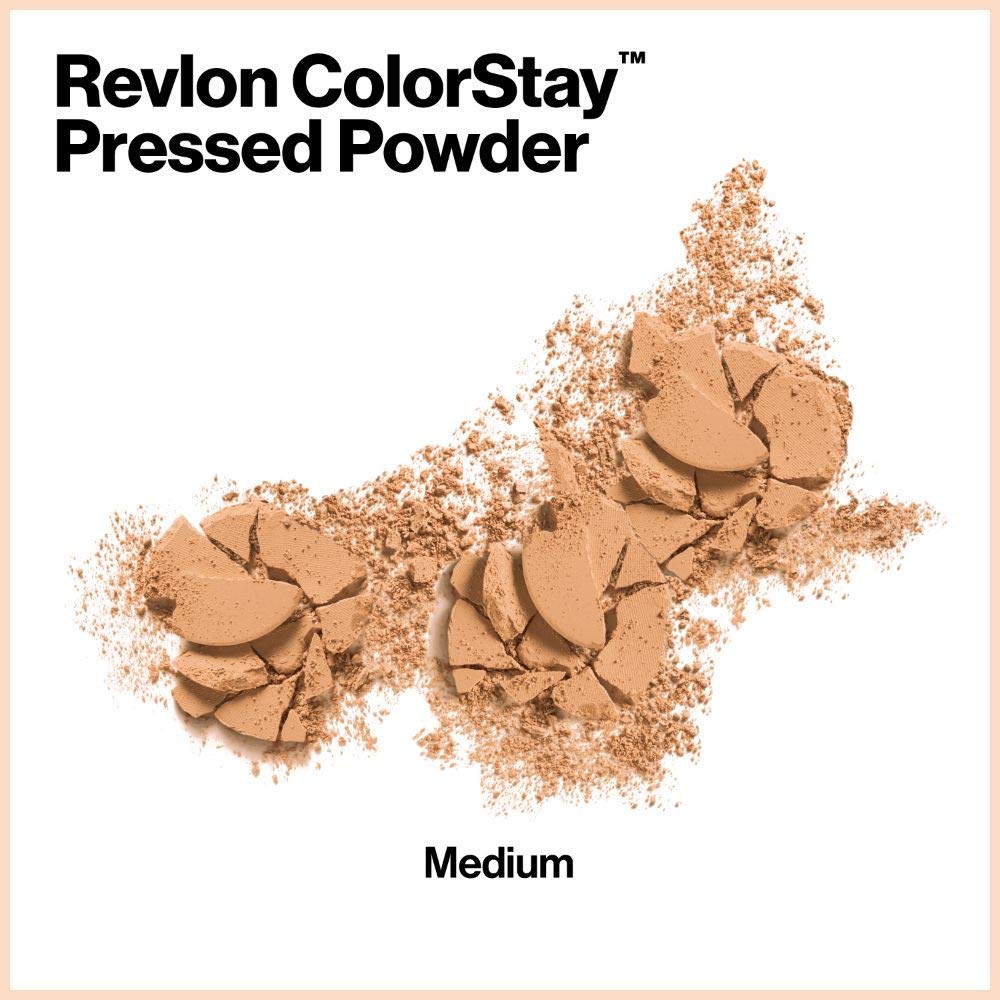 Revlon ColorStay Pressed Powder, Longwearing Oil Free, Fragrance Free, Noncomedogenic Face Makeup, Fair (810)