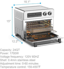 
                        
                          Muat gambar ke penampil Galeri, Air Fryer Convection Oven Combo 10-in-1 Countertop Airfryer 24QT Ultra Large Capacity Toaster Oven for Large Family Chicken - JOY2ESpree
                        
                      