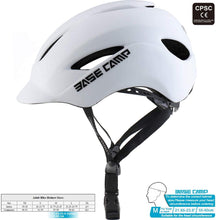 
                        
                          गैलरी व्यूवर में इमेज लोड करें, BASE CAMP Adult Bike Helmet with Rear Light for Urban Commuter Adjustable M Size
                        
                      