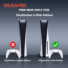
                        
                          Cargar imagen en el visor de la galería, GilGames Skin Decals Faceplate for Playstation 5, Vinyl Protector Wrap Full Set Protective Cover Stickers Kit Console and Controller (Disk Edition) - JOY2ESpree
                        
                      