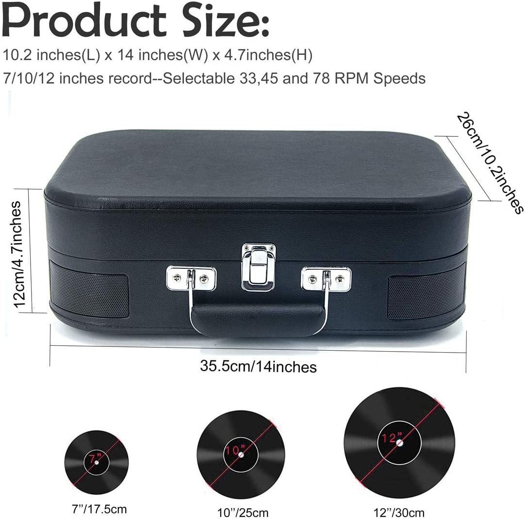 LP&No.1 Bluetooth Record Player with USB Play and Recording - JOY2ESpree
