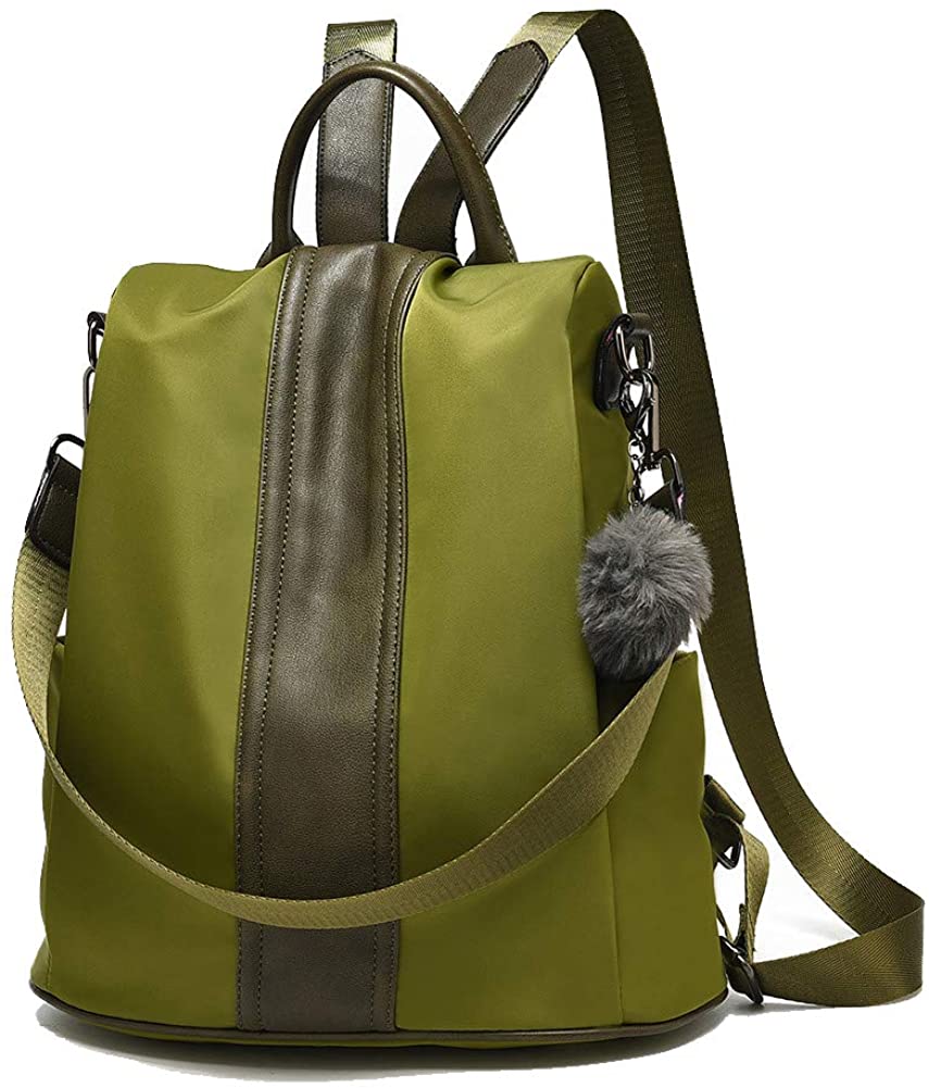 Women Backpack Purse Waterproof Nylon Anti-theft Rucksack Lightweight Shoulder Bag