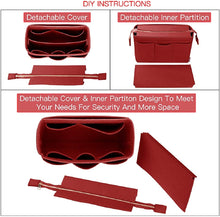 
                        
                          画像をギャラリービューアに読み込む, Purse Organizer Insert, Bag Organizer with NEW Detachable Zipper cover, fits Speedy Neverful, St Lious, Tote, 5 Size
                        
                      