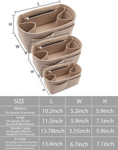 
                        
                          Cargar imagen en el visor de la galería, Felt Purse Organizer Insert Zipper Pocket with Two Removeable Bottle Holder
                        
                      