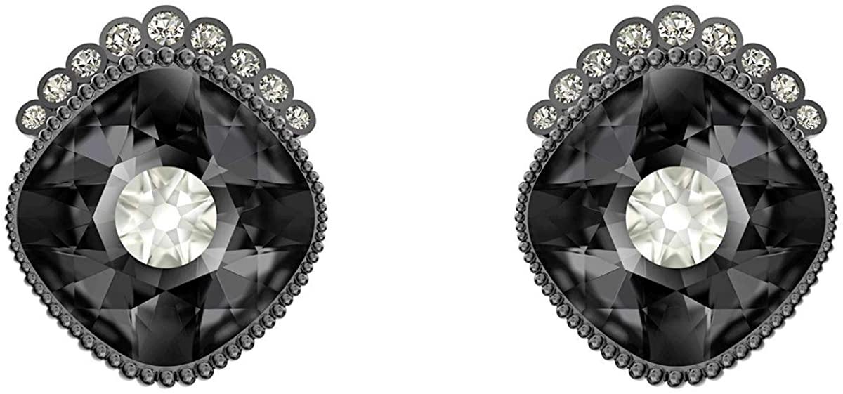 Swarovski Black Baroque Stud Pierced Earrings - JOY2ESpree