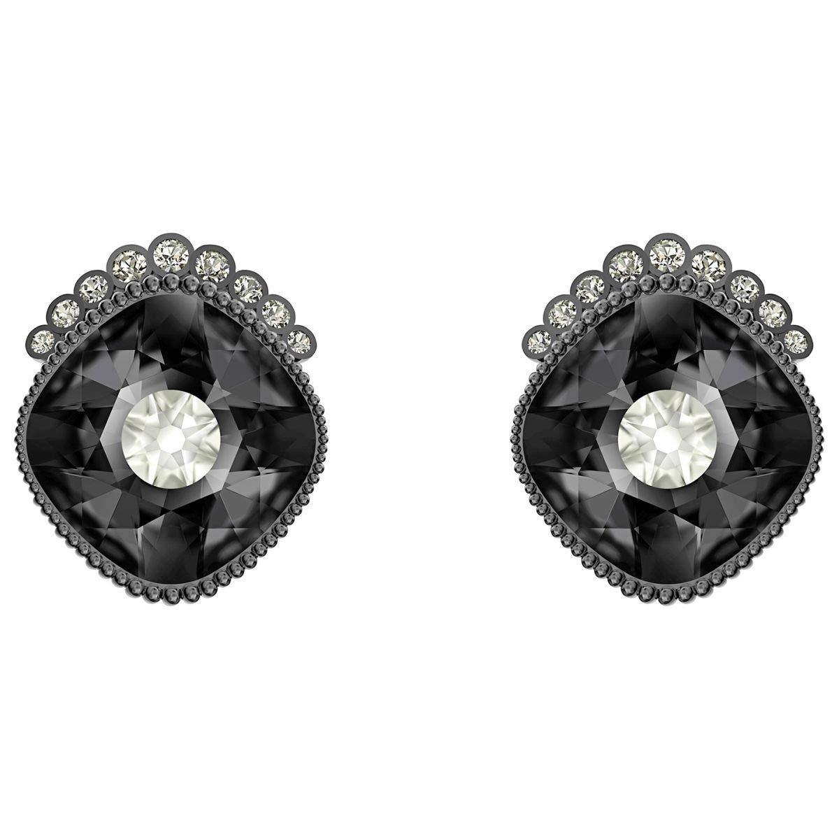 Swarovski Black Baroque Stud Pierced Earrings - JOY2ESpree